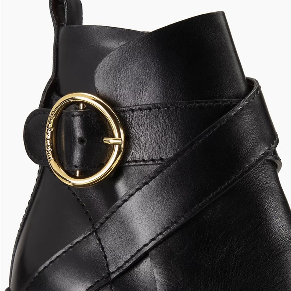 See by Chloé women’s New Gaucho Leather Calf Ankle Booties - Picture 3 of 16
